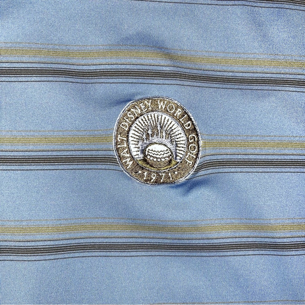 Nike X Disney Polo Shirt Mens‎ L Striped Golf Tour Performance Walt Disney World - Picture 2 of 6